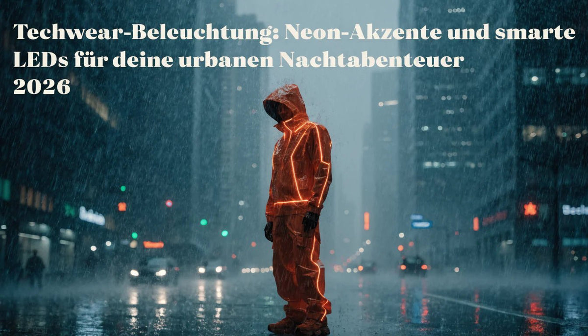 Techwear-Beleuchtung: Neon-Akzente und smarte LEDs für deine urbanen Nachtabenteuer 2026 - Naschkater