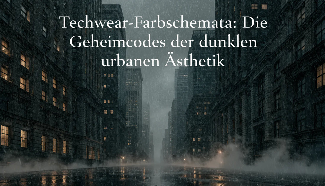 Techwear-Farbschemata: Die Geheimcodes der dunklen urbanen Ästhetik