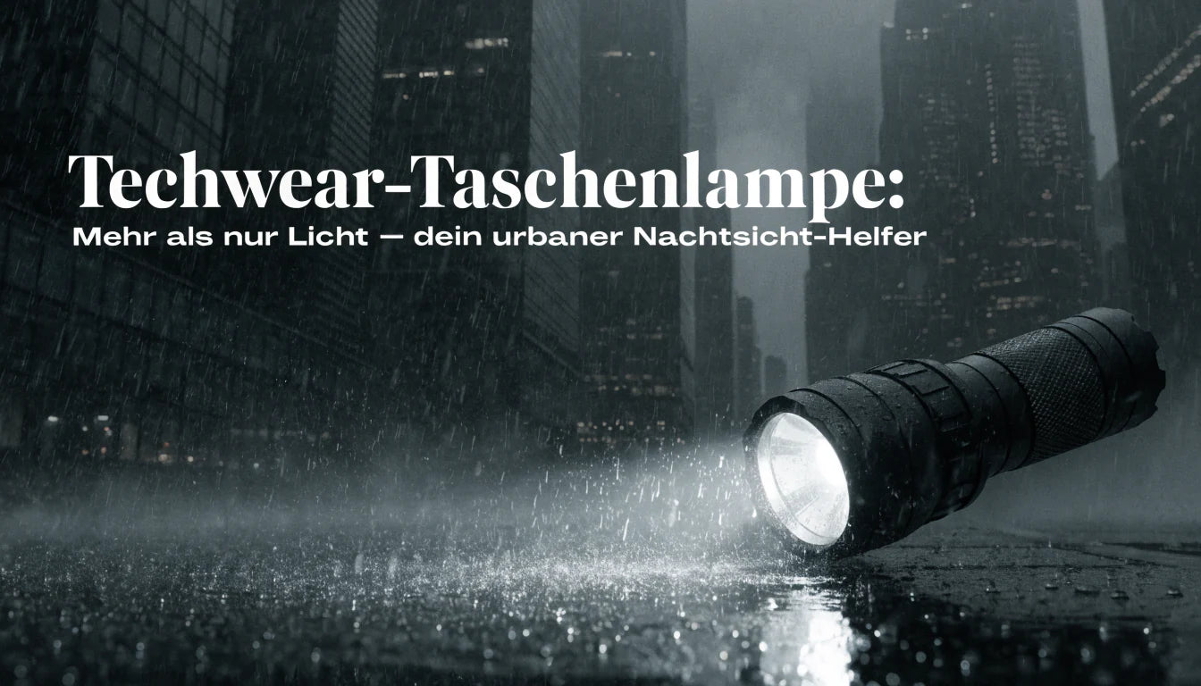 Techwear-Taschenlampe: Mehr als nur Licht – dein urbaner Nachtsicht-Helfer