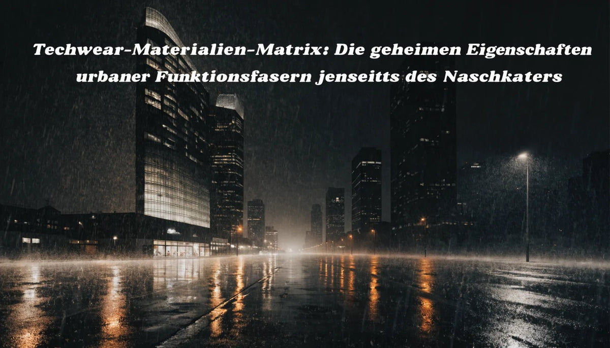 Techwear-Materialien-Matrix: Die geheimen Eigenschaften urbaner Funktionsfasern jenseits des Naschkaters - Naschkater