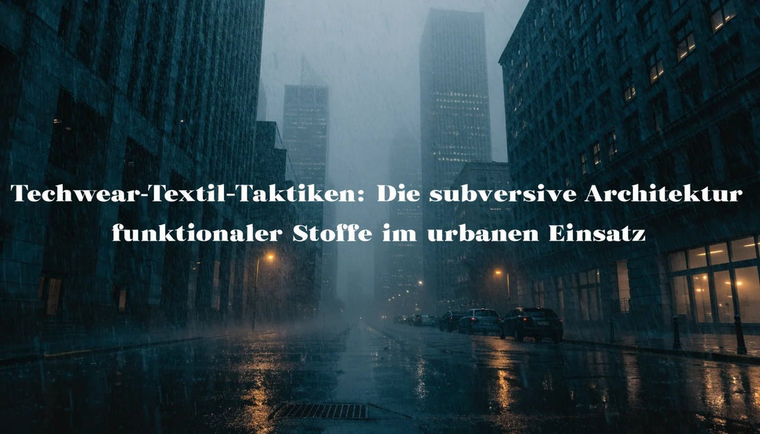 Techwear-Textil-Taktiken: Die subversive Architektur funktionaler Stoffe im urbanen Einsatz - Naschkater