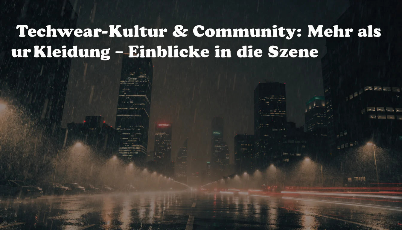 Techwear-Kultur & Community: Mehr als nur Kleidung – Einblicke in die Szene