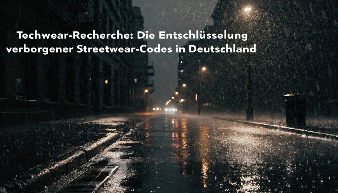 Techwear-Recherche: Die Entschlüsselung verborgener Streetwear-Codes in Deutschland - Naschkater