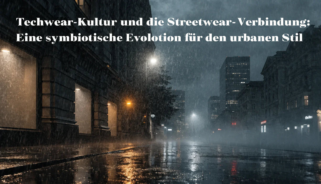 Techwear-Kultur und die Streetwear-Verbindung: Eine symbiotische Evolution für den urbanen Stil