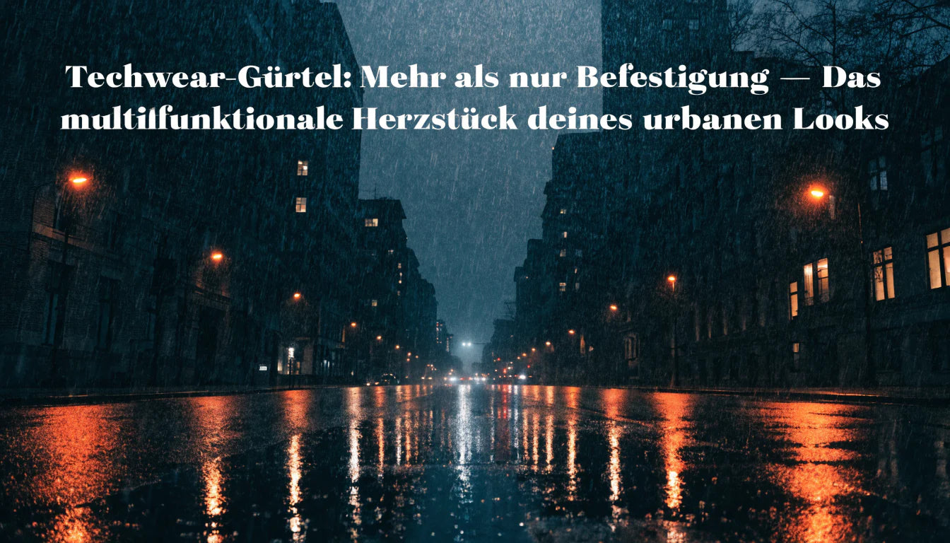 Techwear-Gürtel: Mehr als nur Befestigung – Das multifunktionale Herzstück deines urbanen Looks