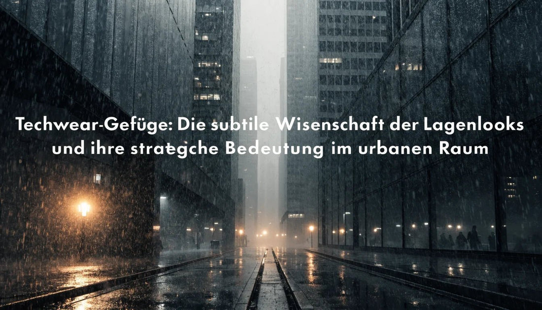Techwear-Gefüge: Die subtile Wissenschaft der Lagenlooks und ihre strategische Bedeutung im urbanen Raum - Naschkater
