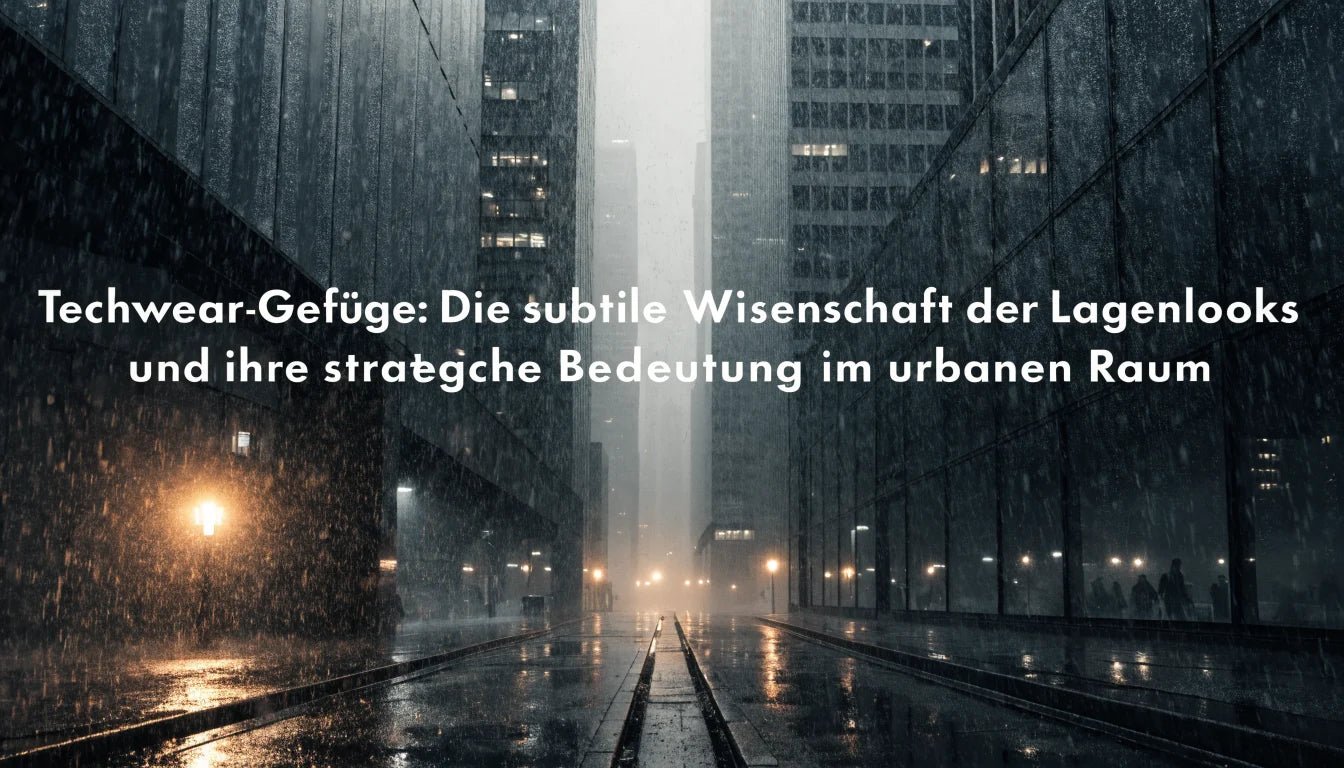 Techwear-Gefüge: Die subtile Wissenschaft der Lagenlooks und ihre strategische Bedeutung im urbanen Raum - Naschkater