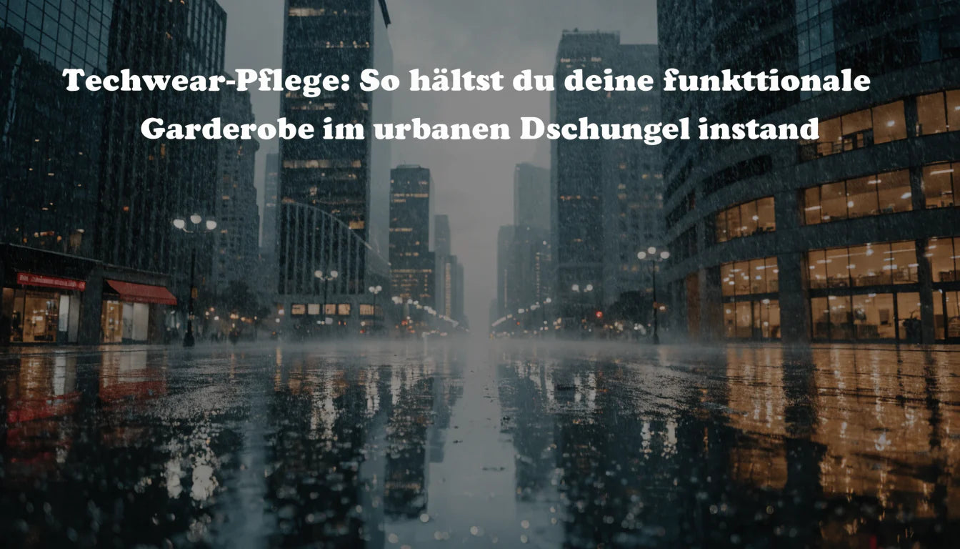 Techwear-Pflege: So hältst du deine funktionale Garderobe im urbanen Dschungel instand