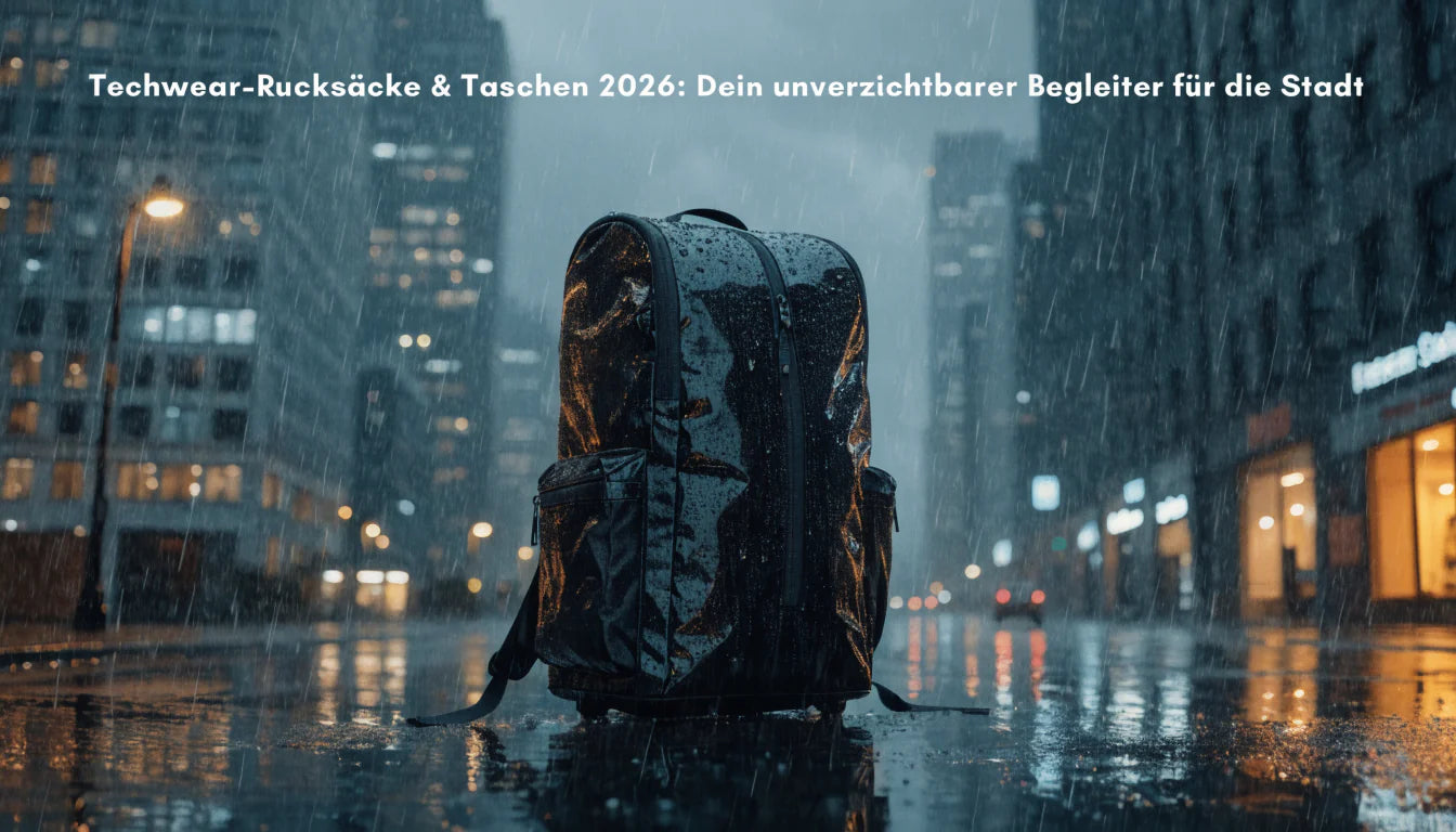 Techwear-Rucksäcke & Taschen 2026: Dein unverzichtbarer Begleiter für die Stadt