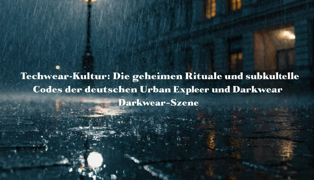 Techwear-Kultur: Die geheimen Rituale und subkulturellen Codes der deutschen Urban Explorer und Darkwear-Szene - Naschkater