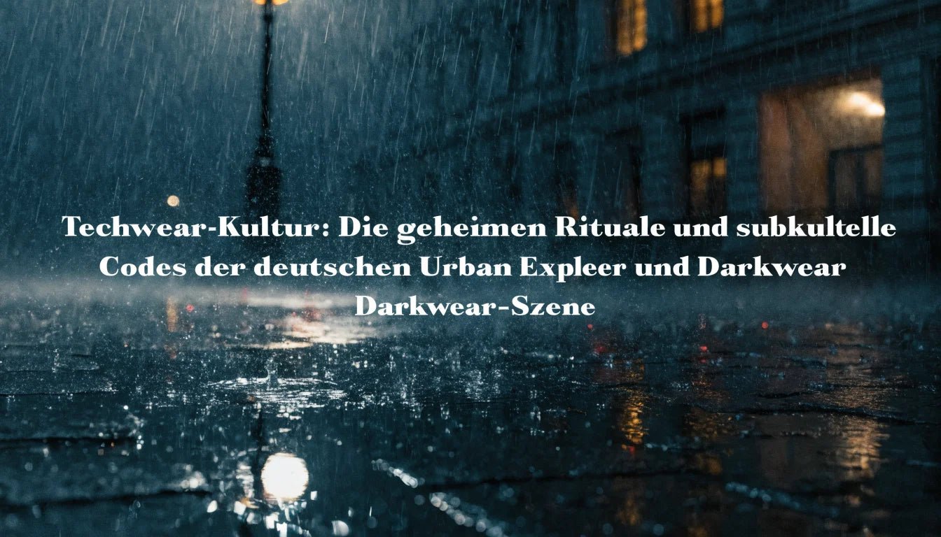 Techwear-Kultur: Die geheimen Rituale und subkulturellen Codes der deutschen Urban Explorer und Darkwear-Szene - Naschkater