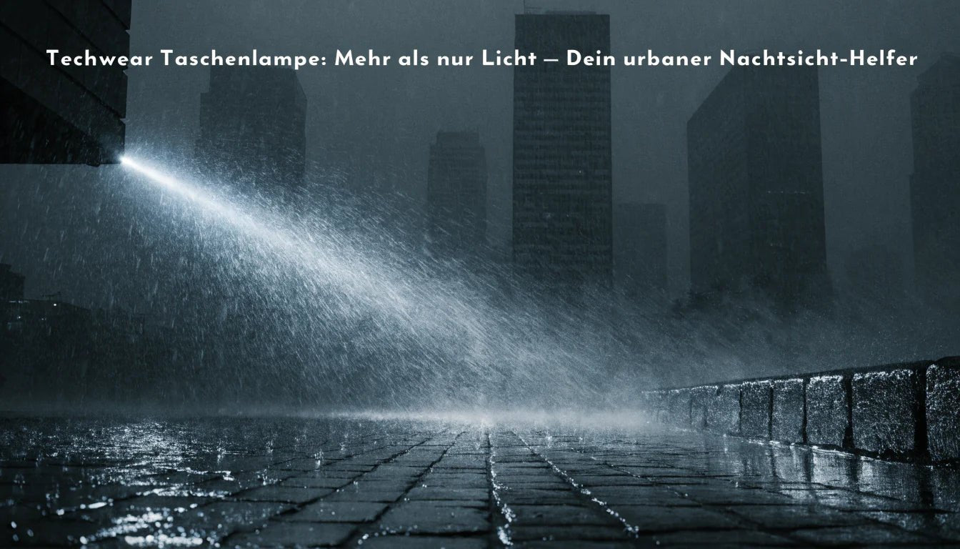 Techwear Taschenlampe: Mehr als nur Licht – Dein urbaner Nachtsicht-Helfer - Naschkater