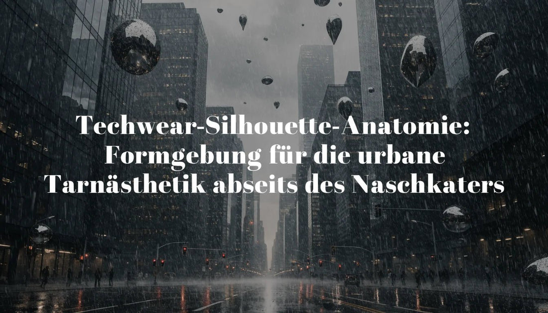 Techwear-Silhouette-Anatomie: Formgebung für die urbane Tarnästhetik abseits des Naschkaters - Naschkater