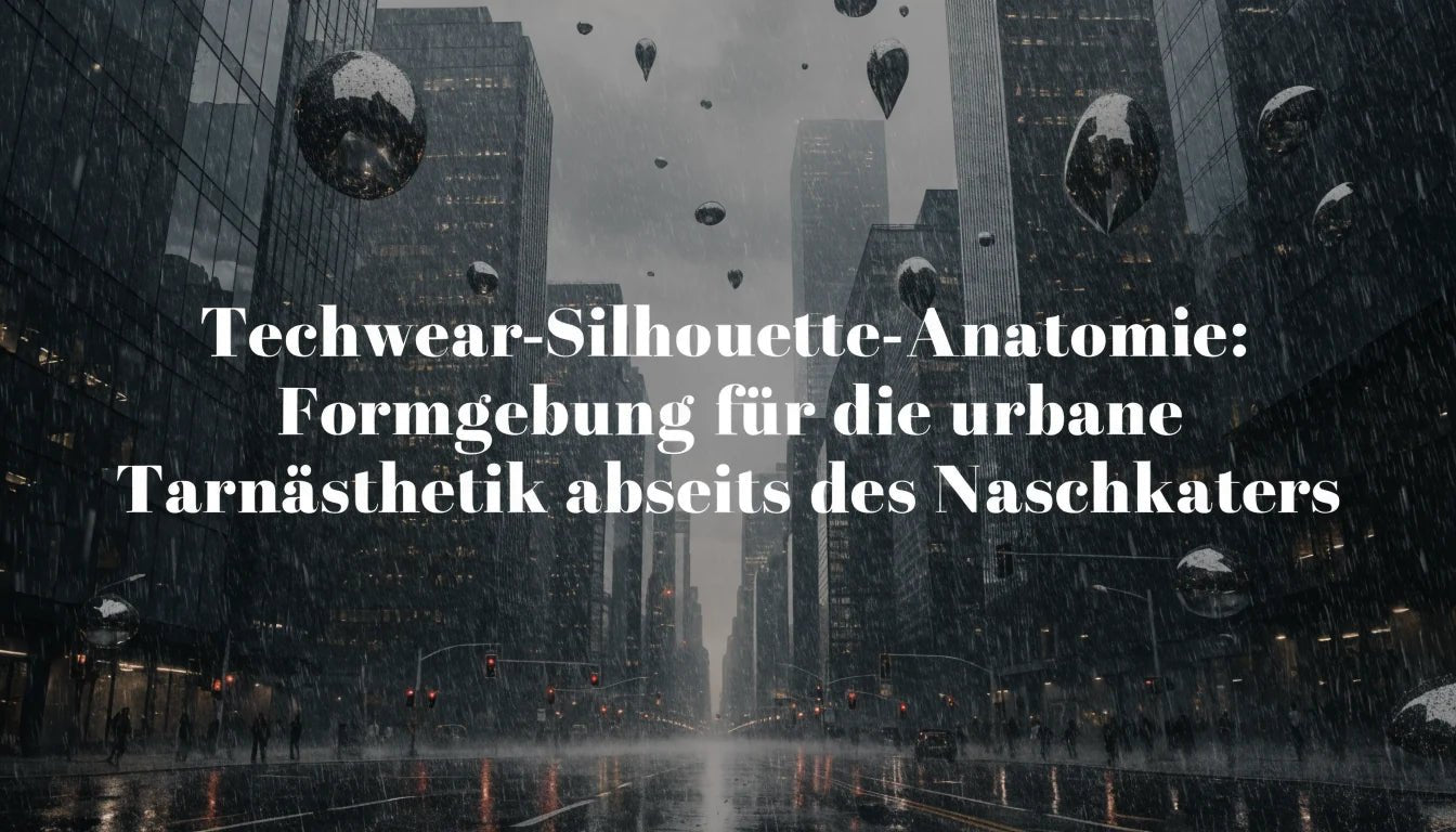 Techwear-Silhouette-Anatomie: Formgebung für die urbane Tarnästhetik abseits des Naschkaters - Naschkater