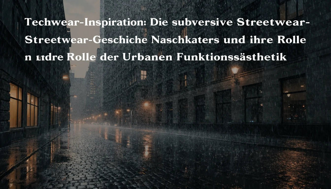 Techwear-Inspiration: Die subversive Streetwear-Geschichte des Naschkaters und ihre Rolle in der Urbanen Funktionsästhetik - Naschkater
