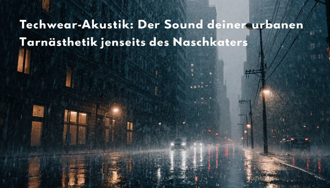 Techwear-Akustik: Der Sound deiner urbanen Tarnästhetik jenseits des Naschkaters - Naschkater