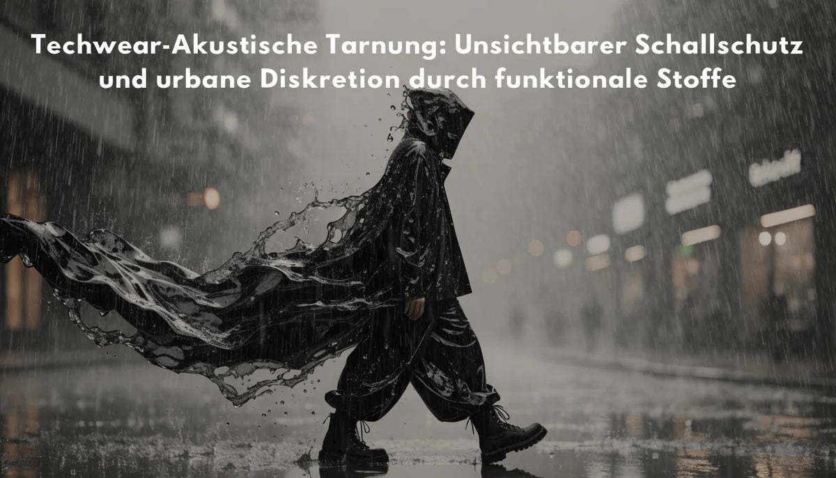 Techwear-Akustische Tarnung: Unsichtbarer Schallschutz und urbane Diskretion durch funktionale Stoffe