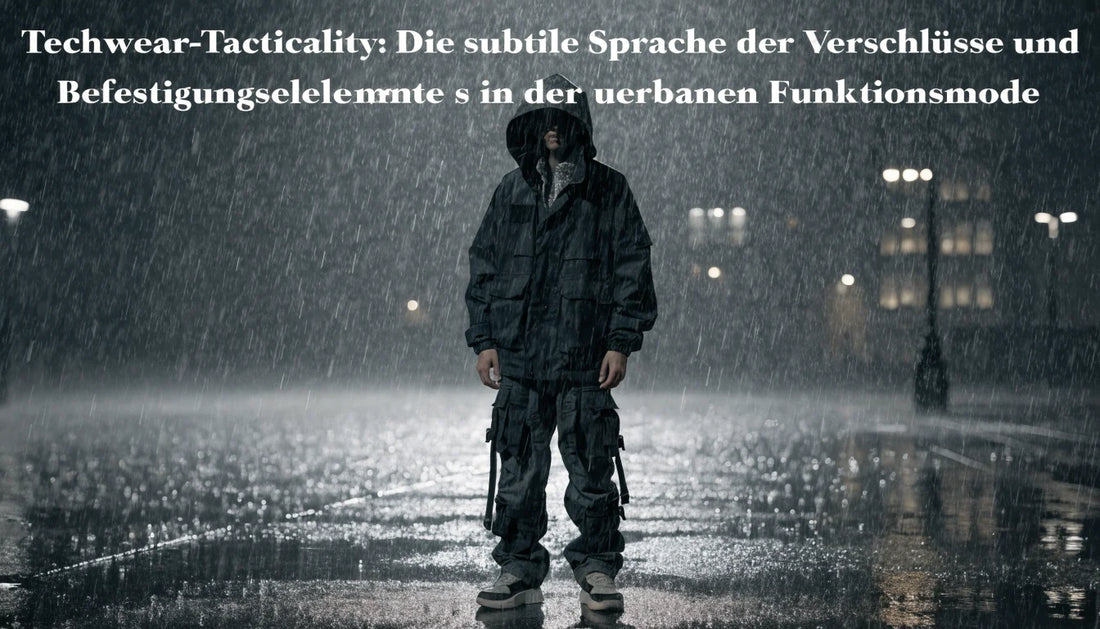 Techwear-Tacticality: Die subtile Sprache der Verschlüsse und Befestigungselemente in der urbanen Funktionsmode - Naschkater