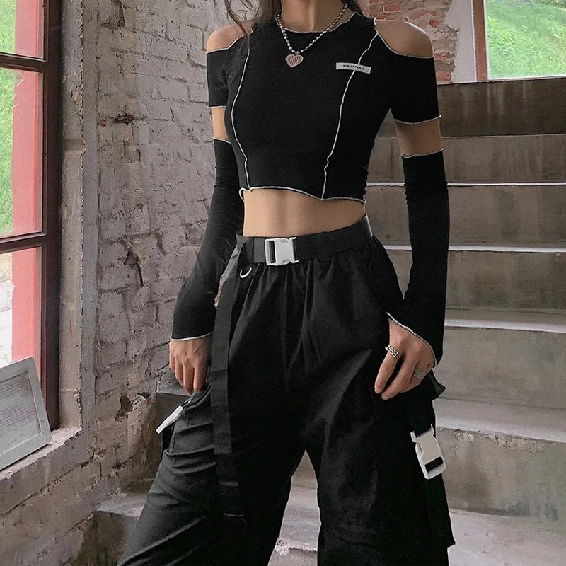 Naschkater X - Ray Crop Top // Techwear Aesthetic - Naschkater