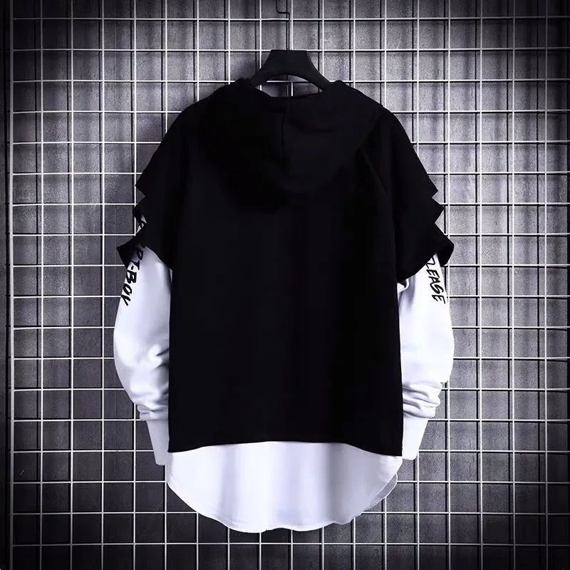 Naschkater Distressed Hoodie // Streetwear Overlay // - Naschkater
