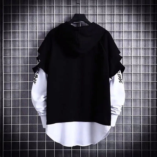 Naschkater Distressed Hoodie // Streetwear Overlay // - Naschkater