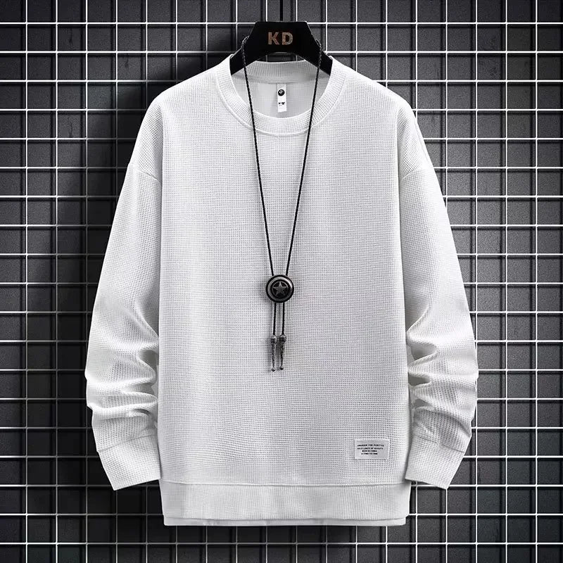 Cooler Herren-Hoodie mit Fake-Zweiteiler-Design, Frühling-Herbst Neue Koreanische Version, Modische Jugendliche Studenten-Jacke