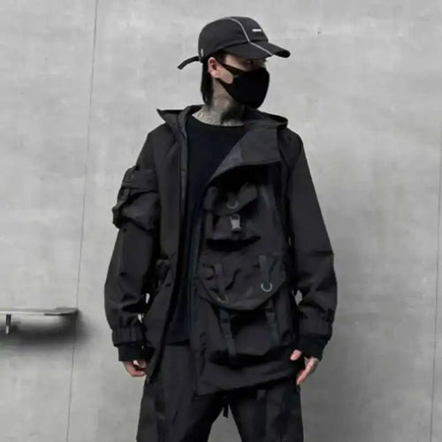 Naschkater Techwear Jacke // Urban Black - Naschkater