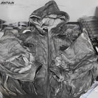 Herbst Winter Neue männer Flut Original Design Techwear High Street Fashion Trend Vintage Jacke Chic Casual Mäntel Männer Kleidung