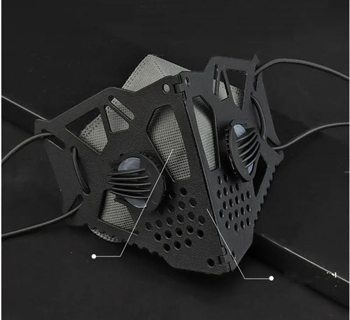 Naschkater Techwear Maske // Cyberpunk Atemschutz // - Naschkater