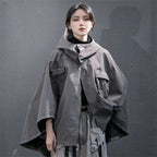 Naschkater Techwear Poncho // Urbaner Windbreaker // - Naschkater