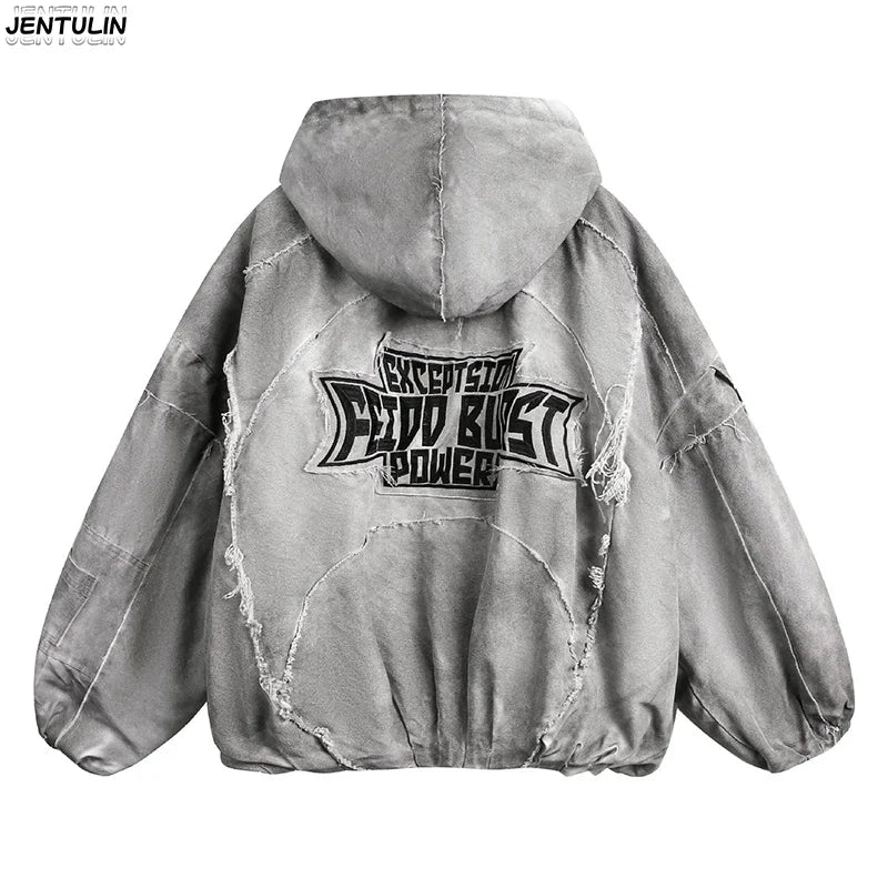 Herbst Winter Neue männer Flut Original Design Techwear High Street Fashion Trend Vintage Jacke Chic Casual Mäntel Männer Kleidung