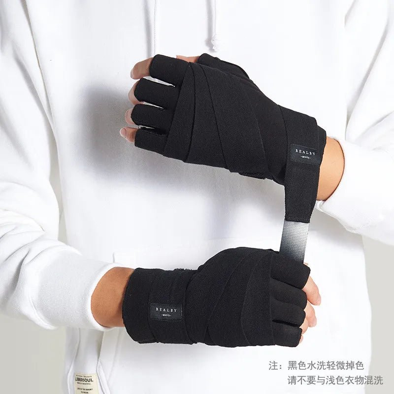 Naschkater Techwear Hand Wraps // Fingerlose Cyberpunk Handschuhe - Naschkater