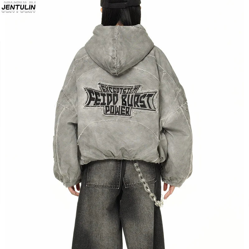 Herbst Winter Neue männer Flut Original Design Techwear High Street Fashion Trend Vintage Jacke Chic Casual Mäntel Männer Kleidung