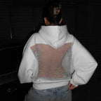 Naschkater Crystal Mesh Hoodie // Statement - Hoodie - Naschkater