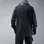 Naschkater Techwear Sweatshirt // Asymmetrisch // Schwarz - Naschkater