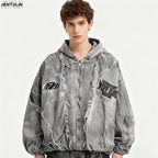 Herbst Winter Neue männer Flut Original Design Techwear High Street Fashion Trend Vintage Jacke Chic Casual Mäntel Männer Kleidung