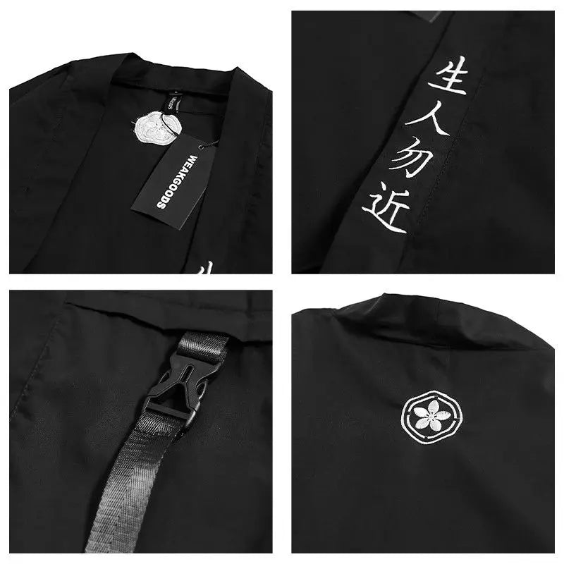 Naschkater Techwear Kimono // Black Samurai Style // Urban Fashion - Naschkater