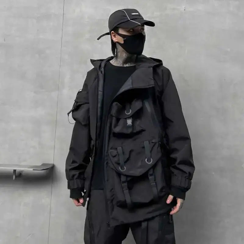 Naschkater Techwear Jacke // Urban Black - Naschkater