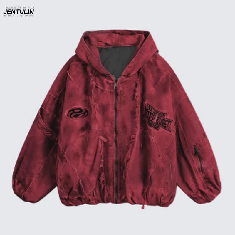 Herbst Winter Neue männer Flut Original Design Techwear High Street Fashion Trend Vintage Jacke Chic Casual Mäntel Männer Kleidung