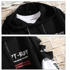 Naschkater Distressed Hoodie // Streetwear Overlay // - Naschkater